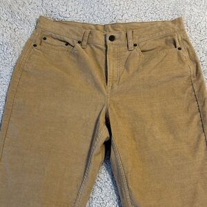 L.L. Bean Tan Straight Leg Corduroys